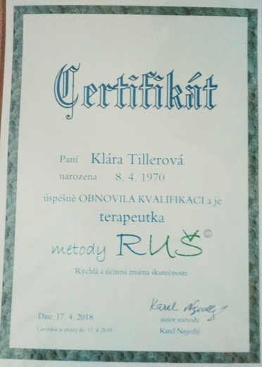 Terapeutka Metody RUŠ
